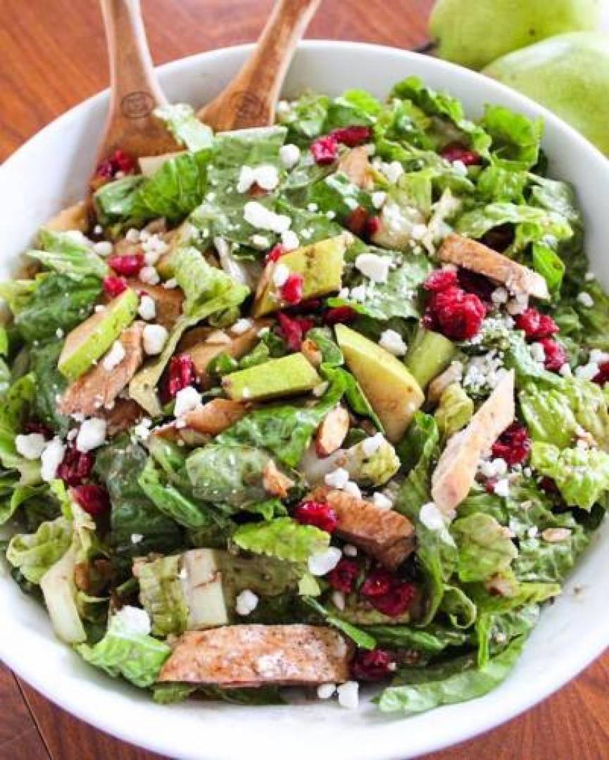 Chopped Autumn Salad with Chicken