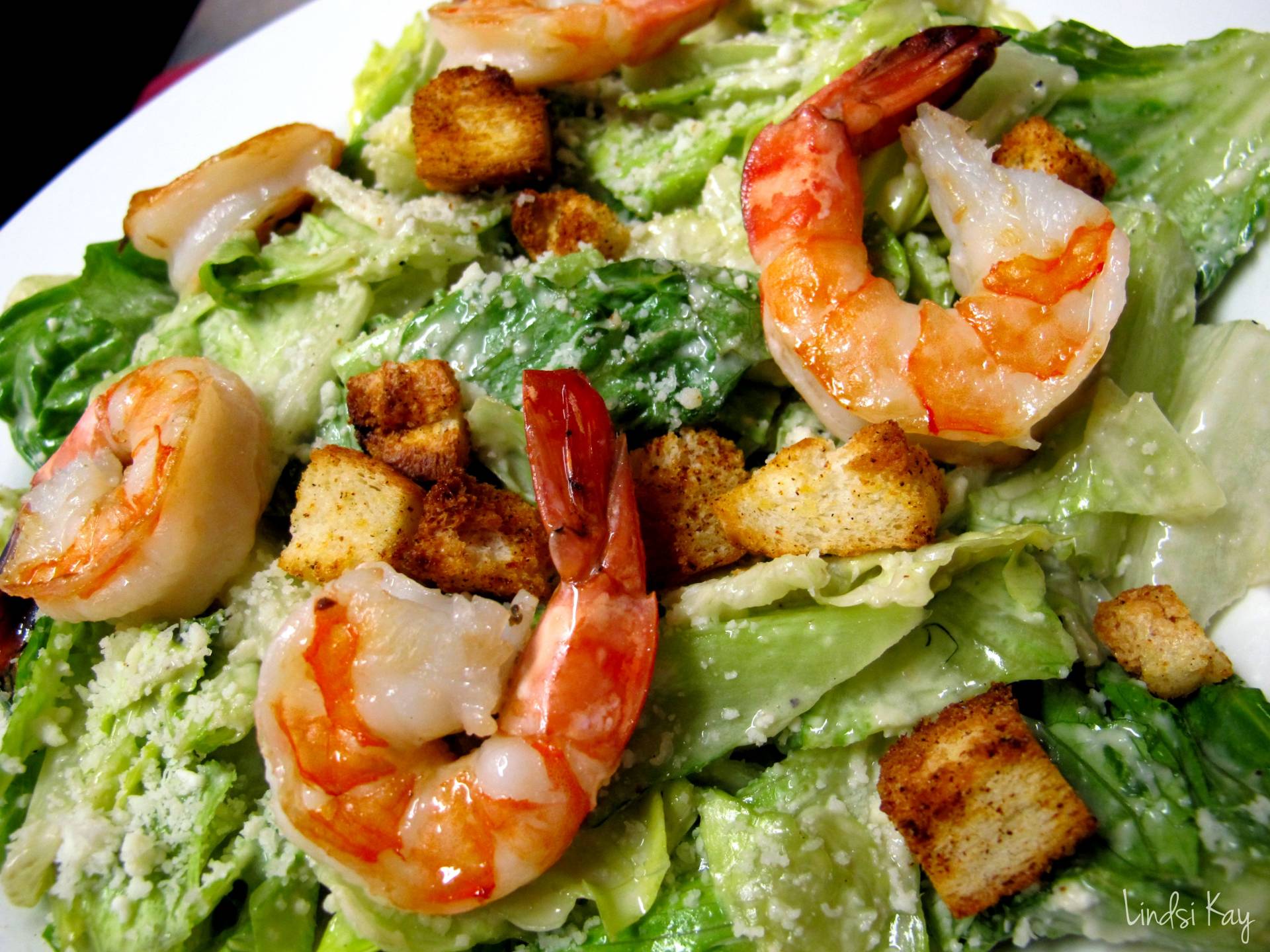 Caesar Salad with Prawns