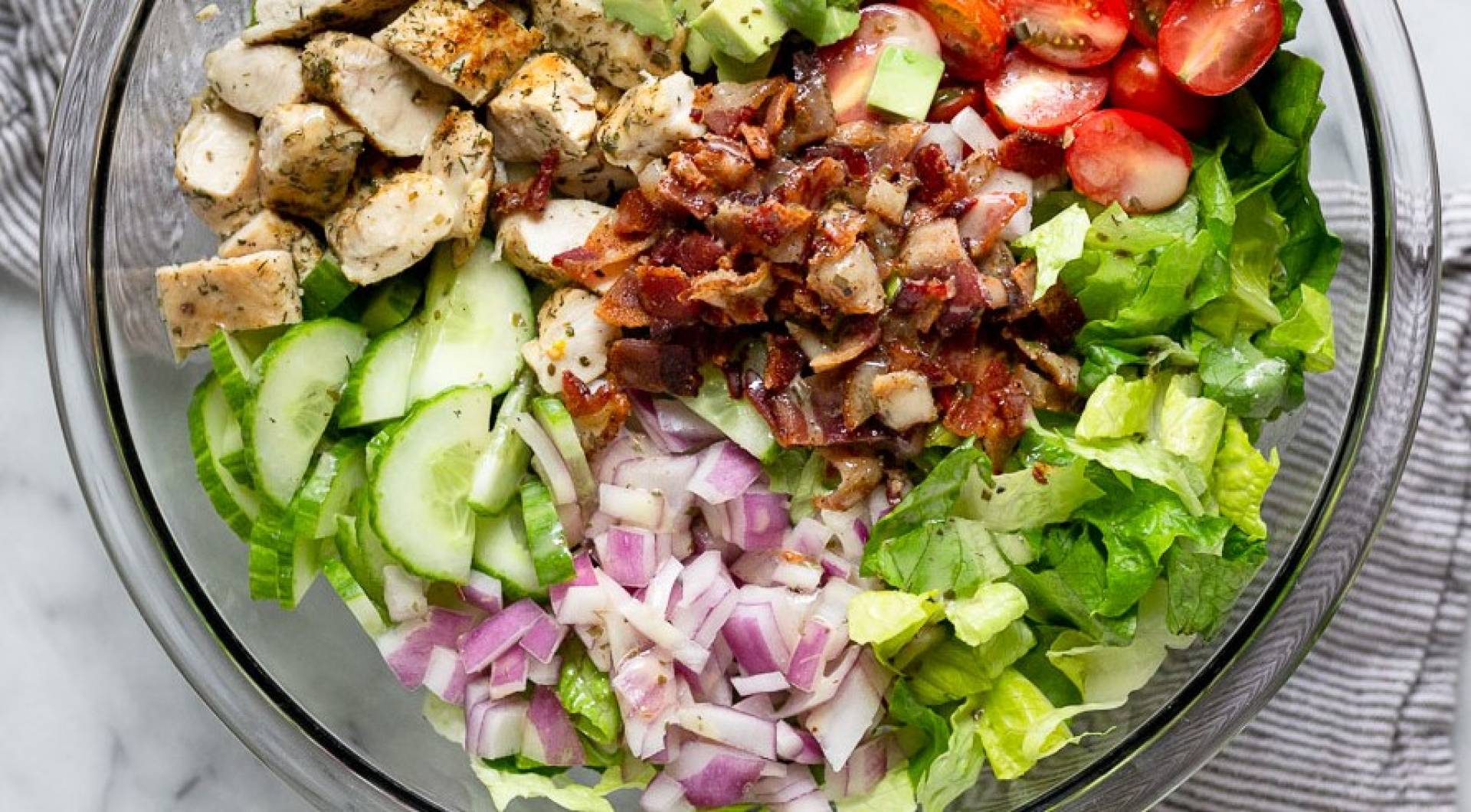 Chicken Bacon Ranch Salad