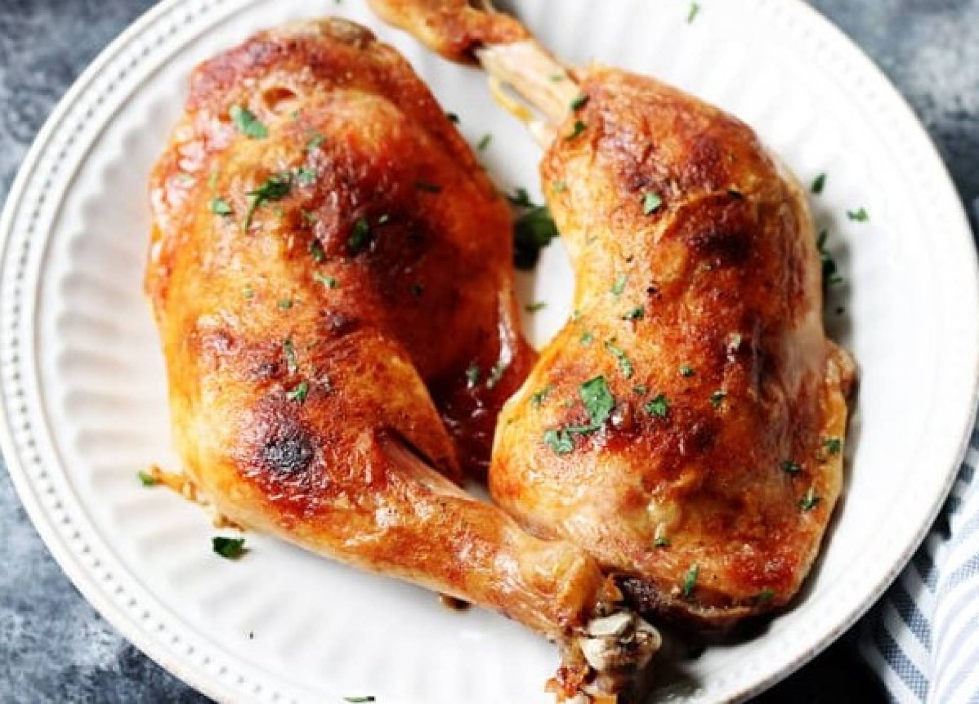 Low Carb Roasted Chicken Leg