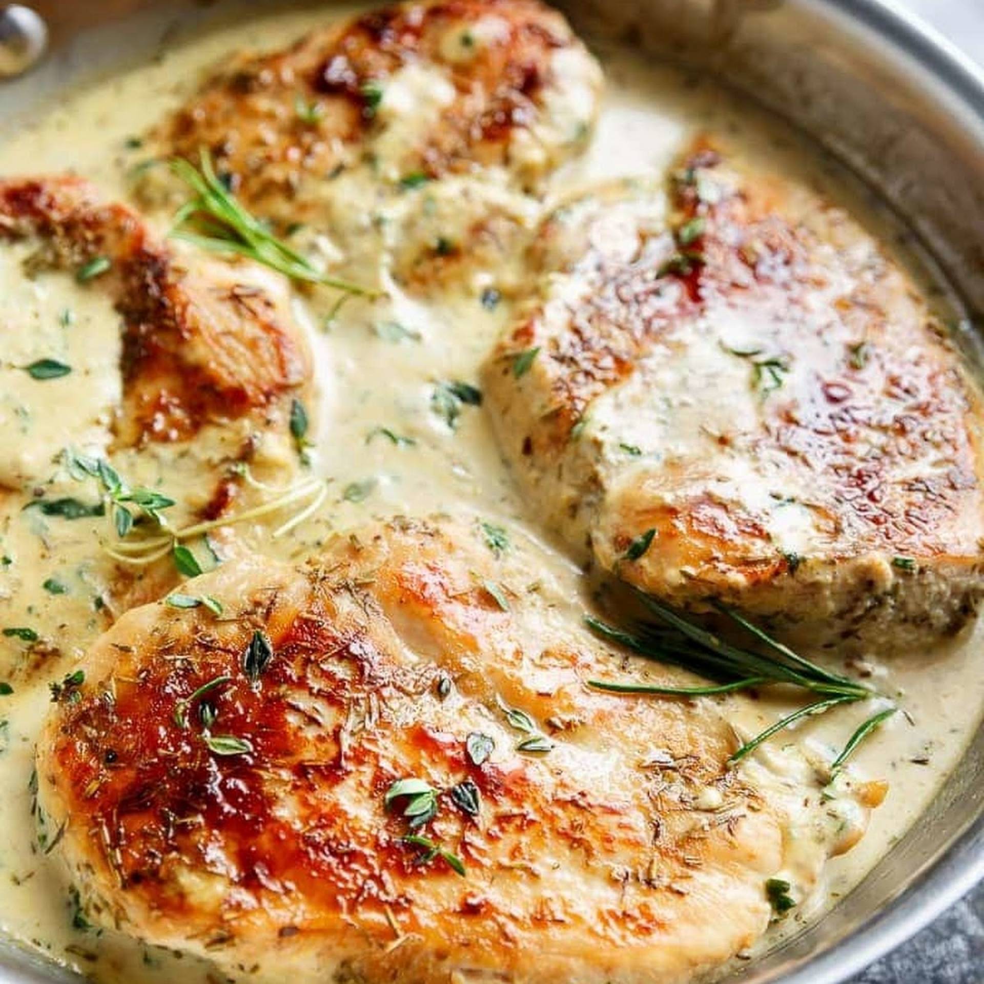 Low Carb Creamy Herb Chicken